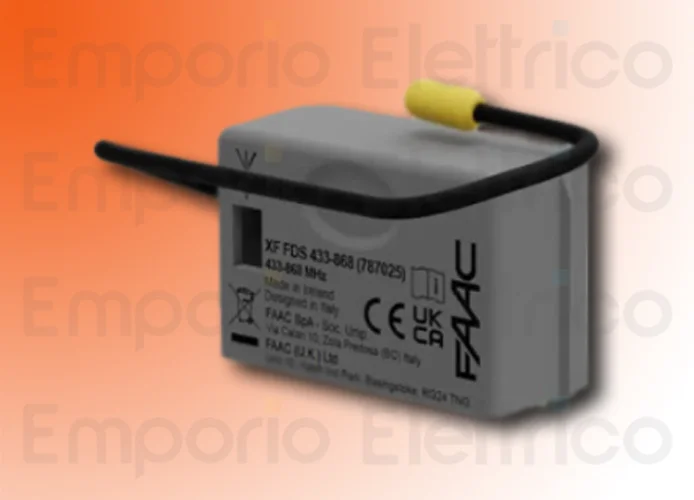 faac radio receiver fds 433 - 868 mhz xf fds 787025