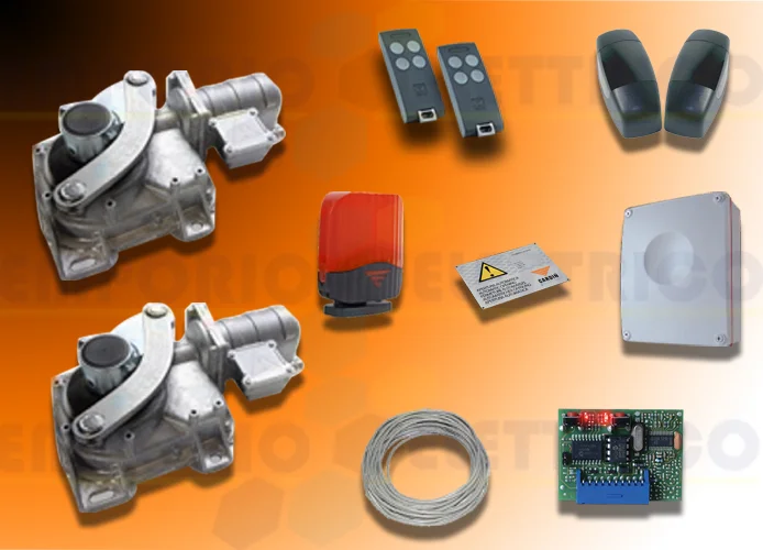 cardin kit motori interrati per cancelli a battente 24v kt-hlxcore24t