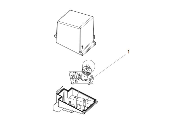 faac spare parts page for faac light 230v