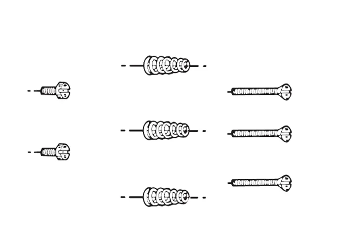 fadini spare part set of screws and springs for photocells for difo 33 33016