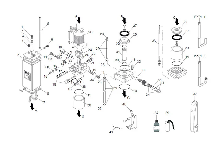 faac 595 S motor spare parts page