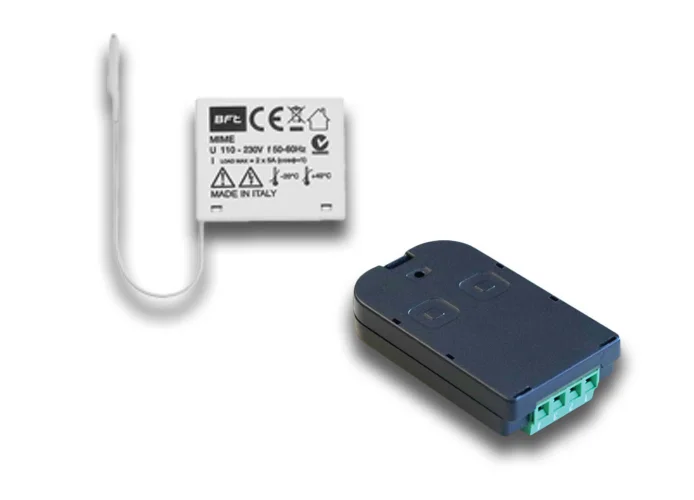 bft indoor 2-channel receiver 433 mhz mime ac tx kit 2611781 r400007