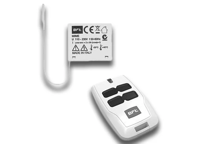 bft indoor 2-channel receiver 433 mhz mime ac kit 2611779 r400005