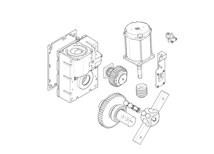 came spare part page for gearmotor-g4040ezt v.1 barriers
