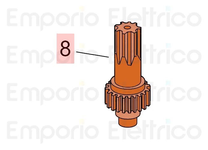 faac spare part jack pinion 750/2003 7192465