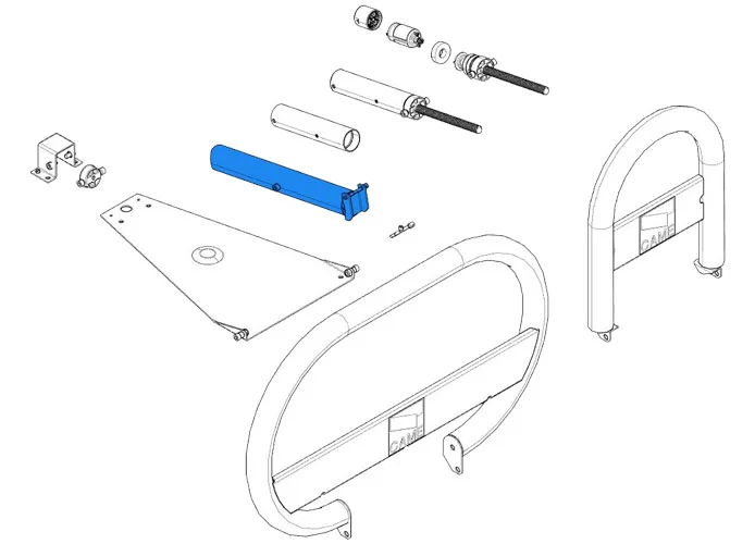 came spare part outer tube unipark 119riu005