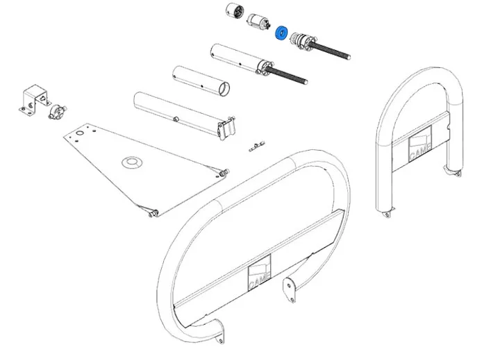 came spare part shock absorber unipark 119riu017