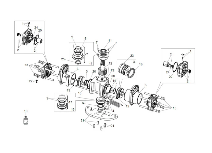 faac jack motor spare parts page s800h enc 180°