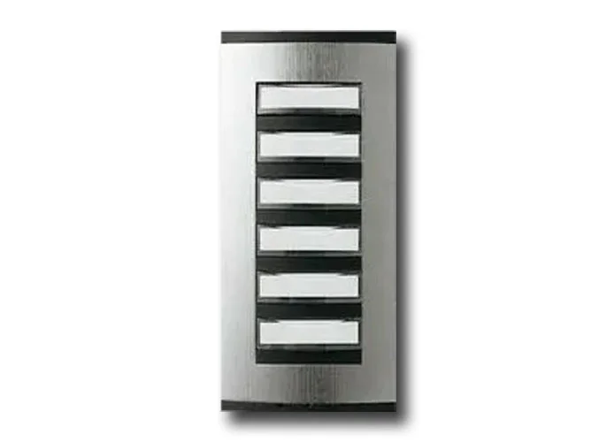 came bpt thangram series recessed push-button panel hpp/6 st 60090300
