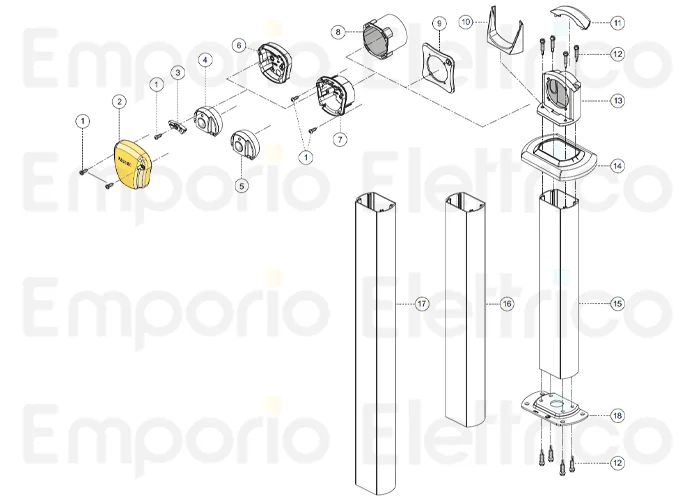 fadini spare part photocell lid for fit 55 55002