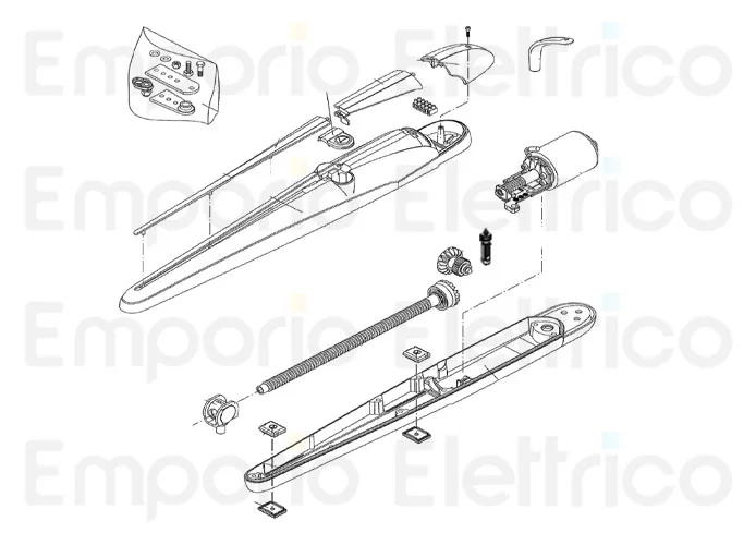 beninca ricambio vite s.f. x bob21-3024.da 3c assemblata per bob2124.dk 968803077