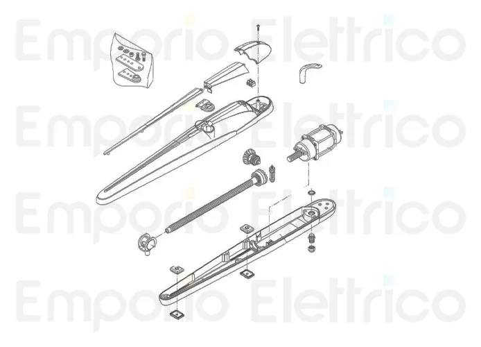 beninca ricambio supporto + chiocciola x bob.30m 230v per bob3024 9686816