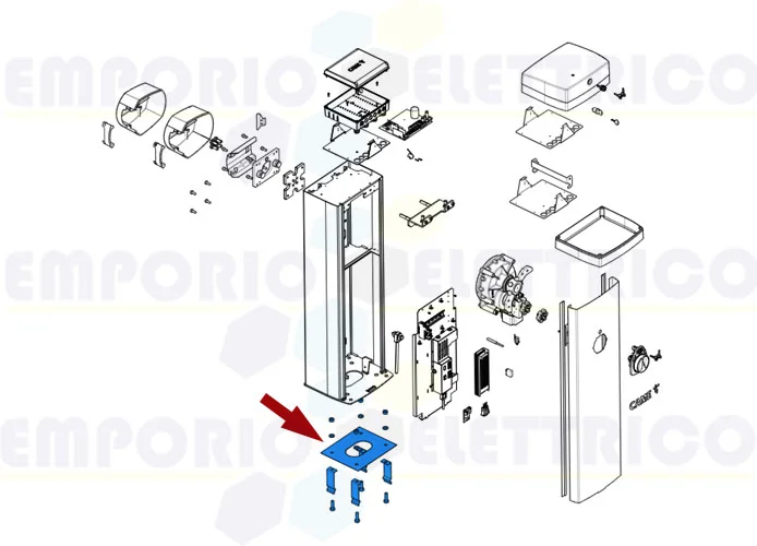 came spare part fixing base for barrier gpx40 88003-0045 