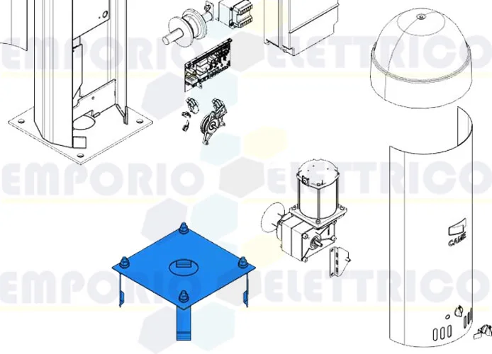 came spare part fixing base cat 119rix005