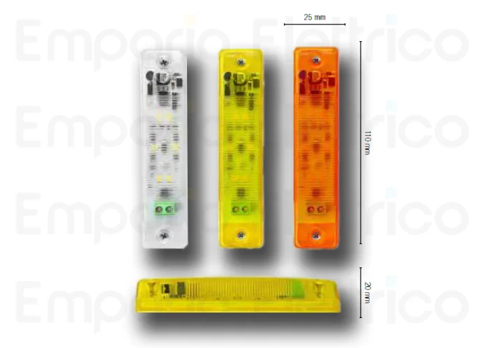 nologo mini led flashing light 12/24 transparent white flash-in cl